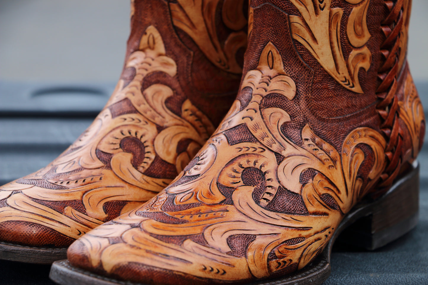 Men's Fully Hand-Tooled Boots