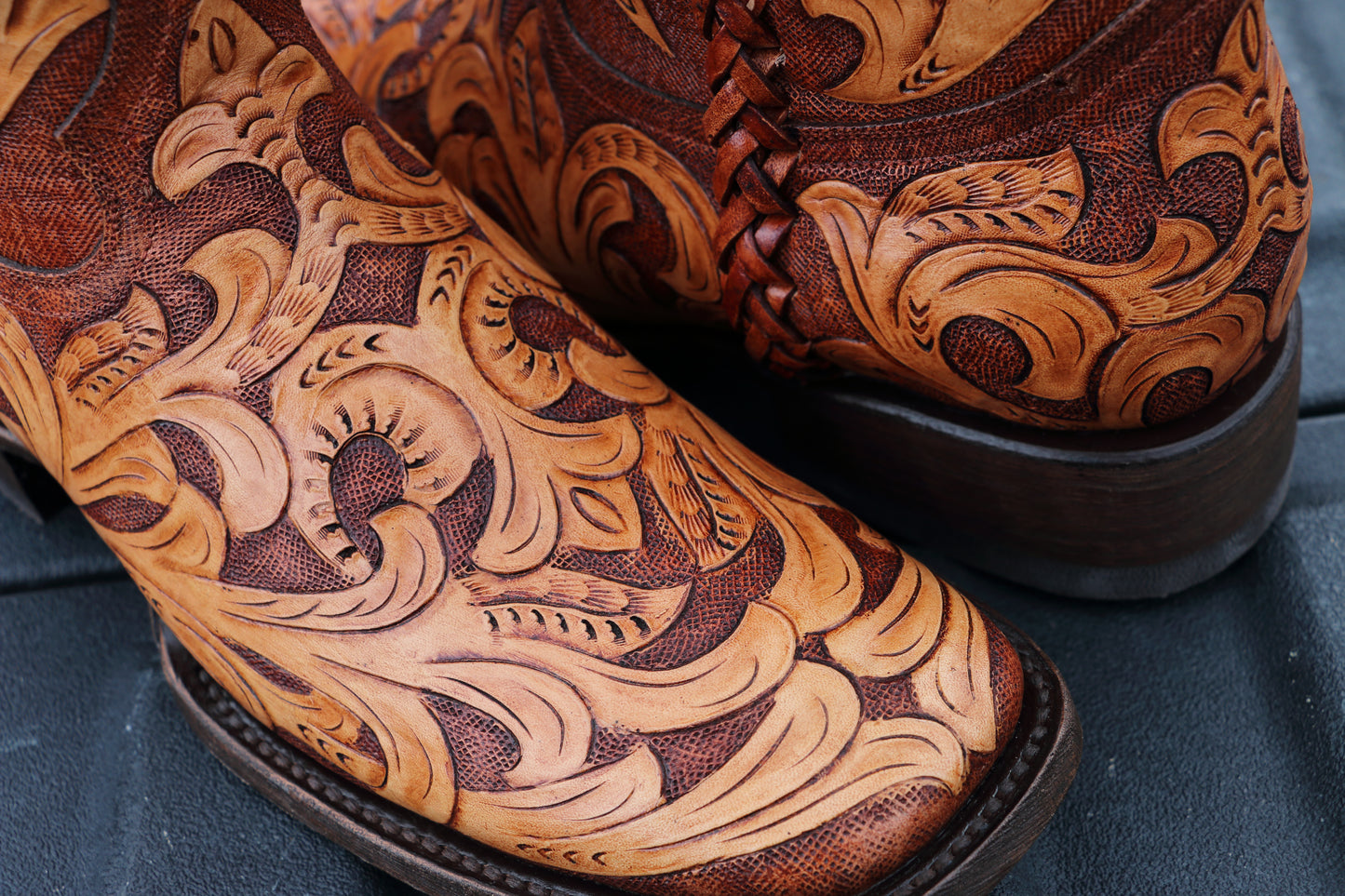 Men's Fully Hand-Tooled Boots