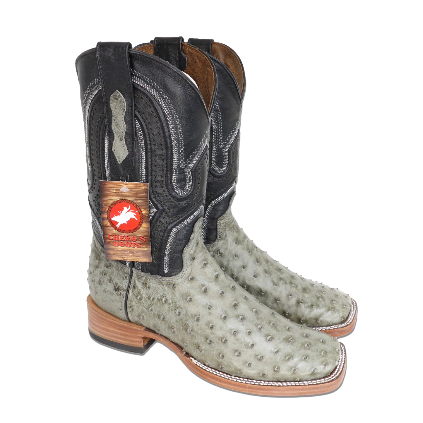 Chero's Premium Exotic Ostrich Mouse Gray