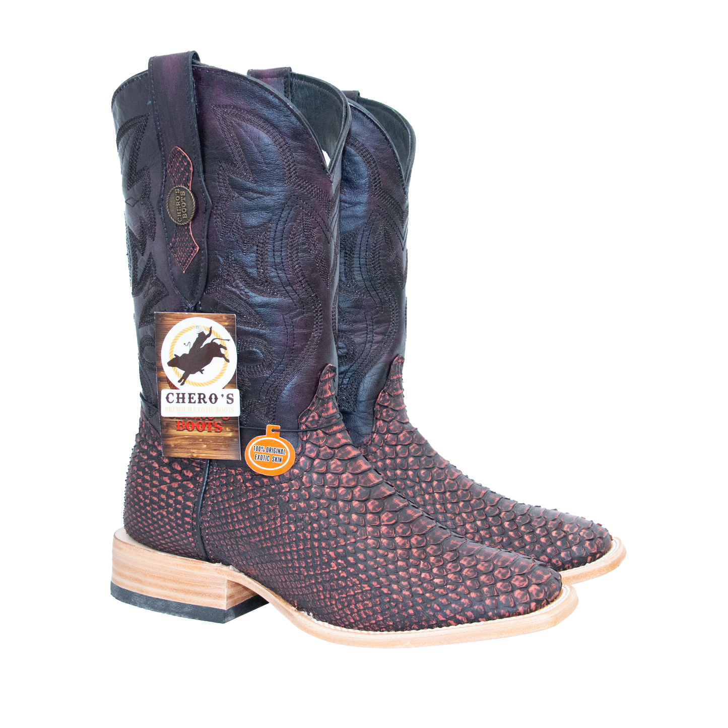 Chero's Premium Exotic Python Safari Red