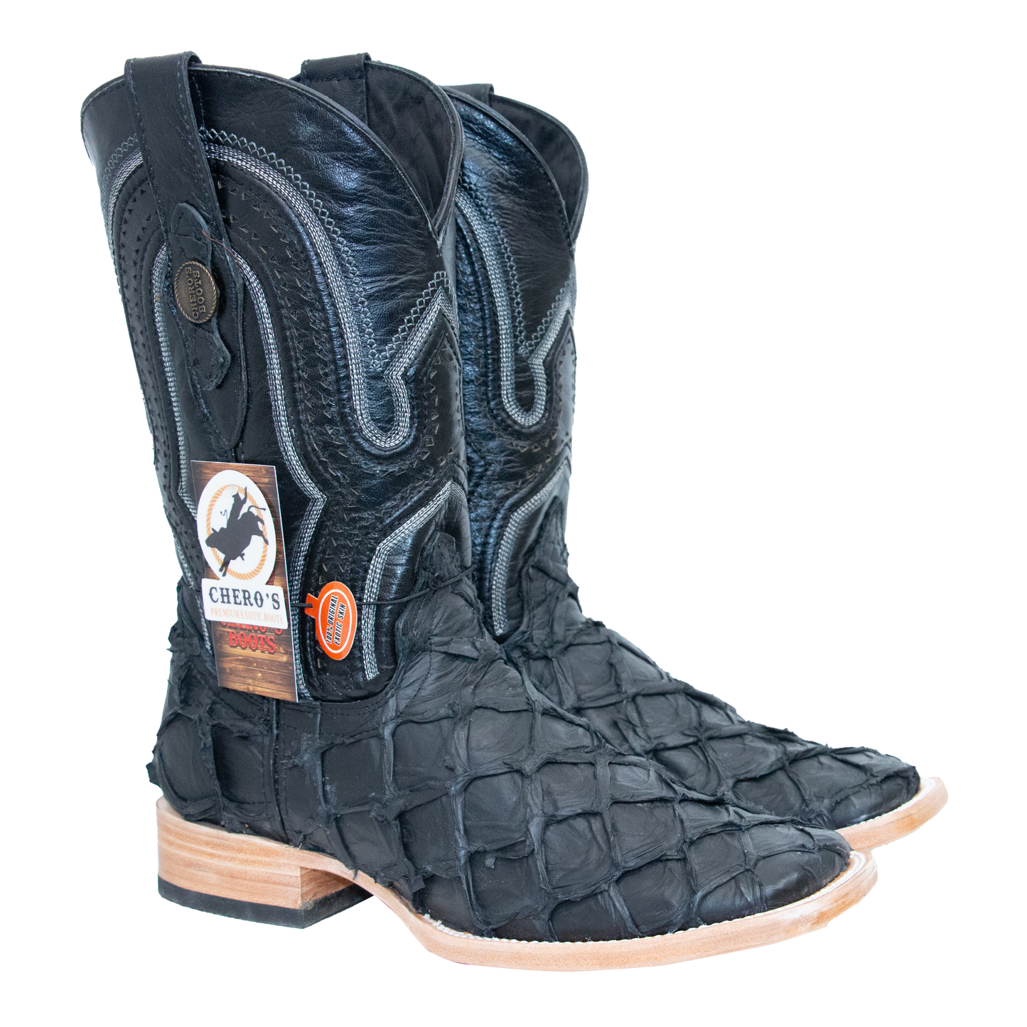 Chero's Premium Exotic Pirarucu Matte Black