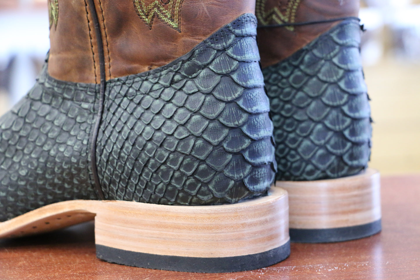 Chero's Premium Exotic Python Safari Green