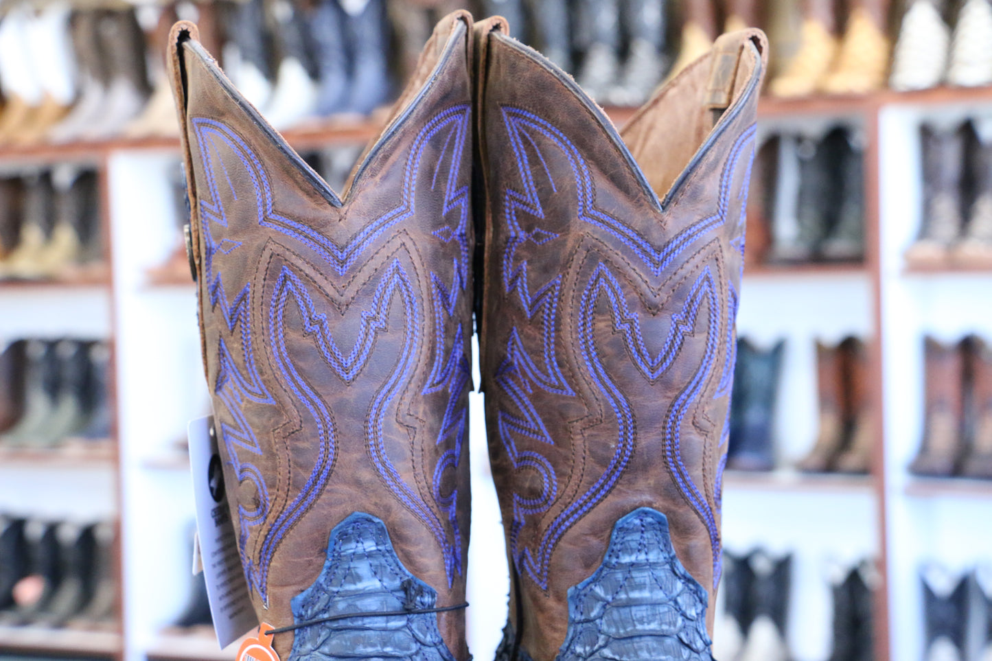 Chero's Premium Exotic Python Rustic Navy