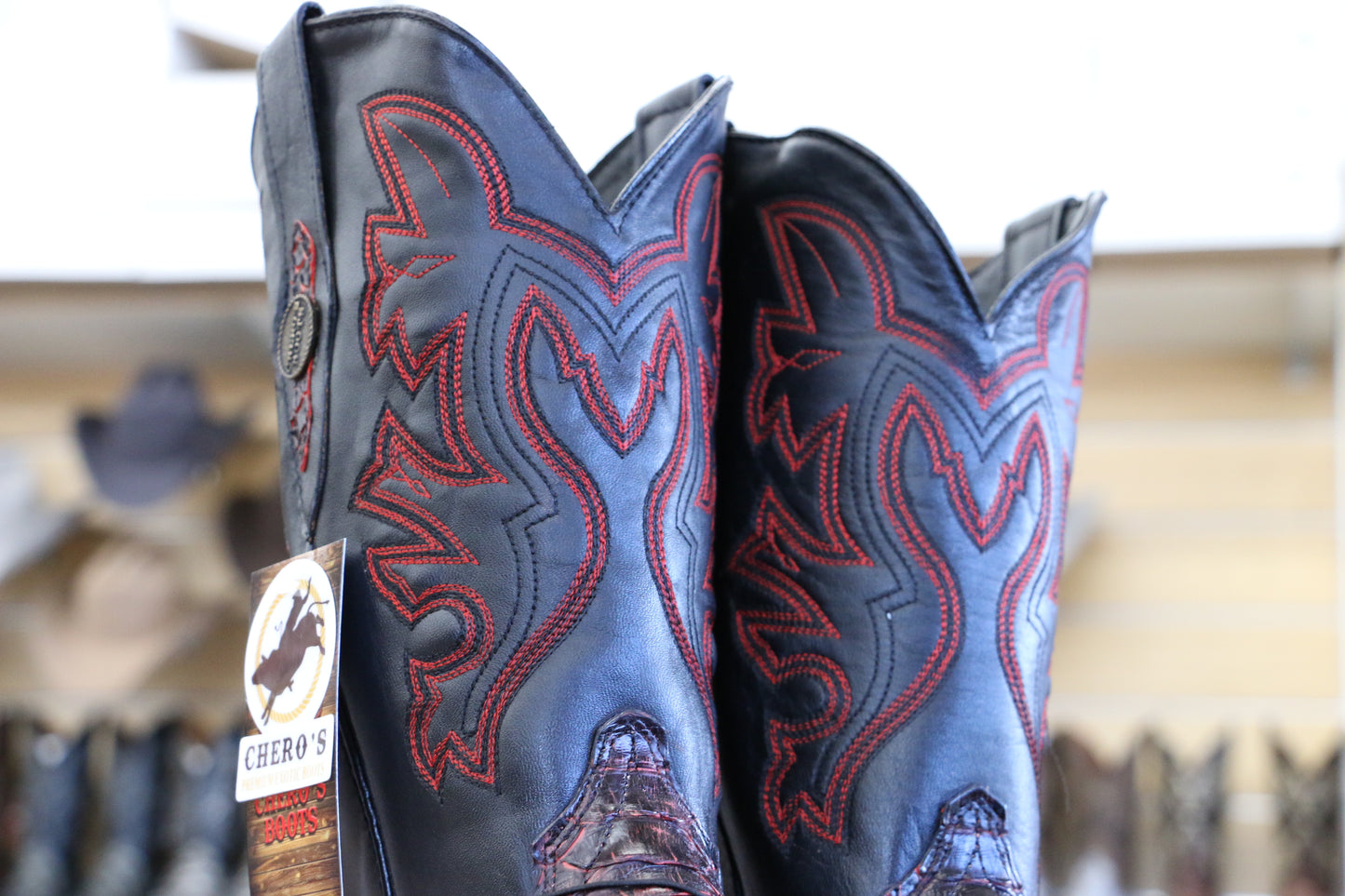 Chero's Premium Exotic Python Black/Red