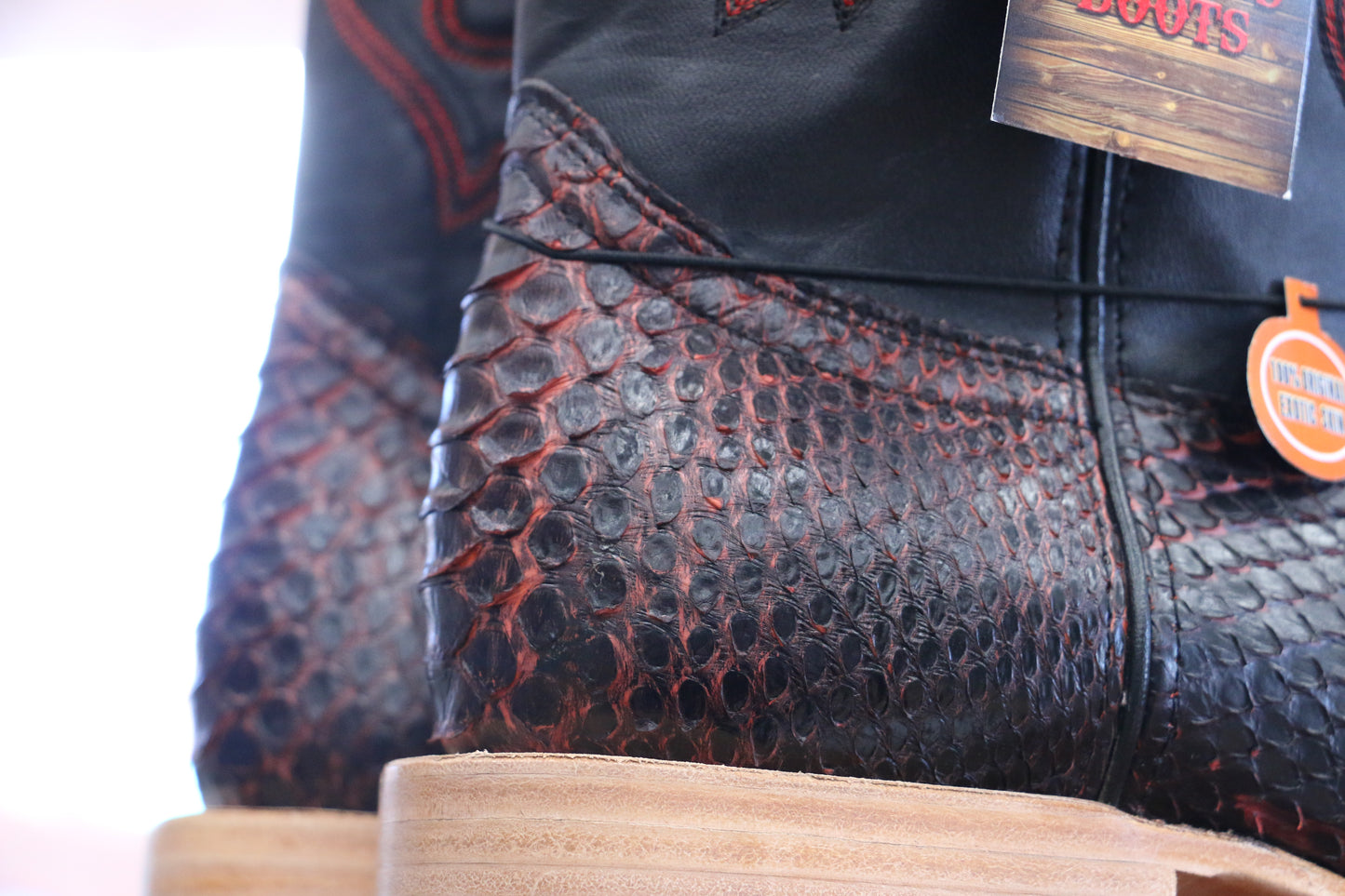 Chero's Premium Exotic Python Black/Red
