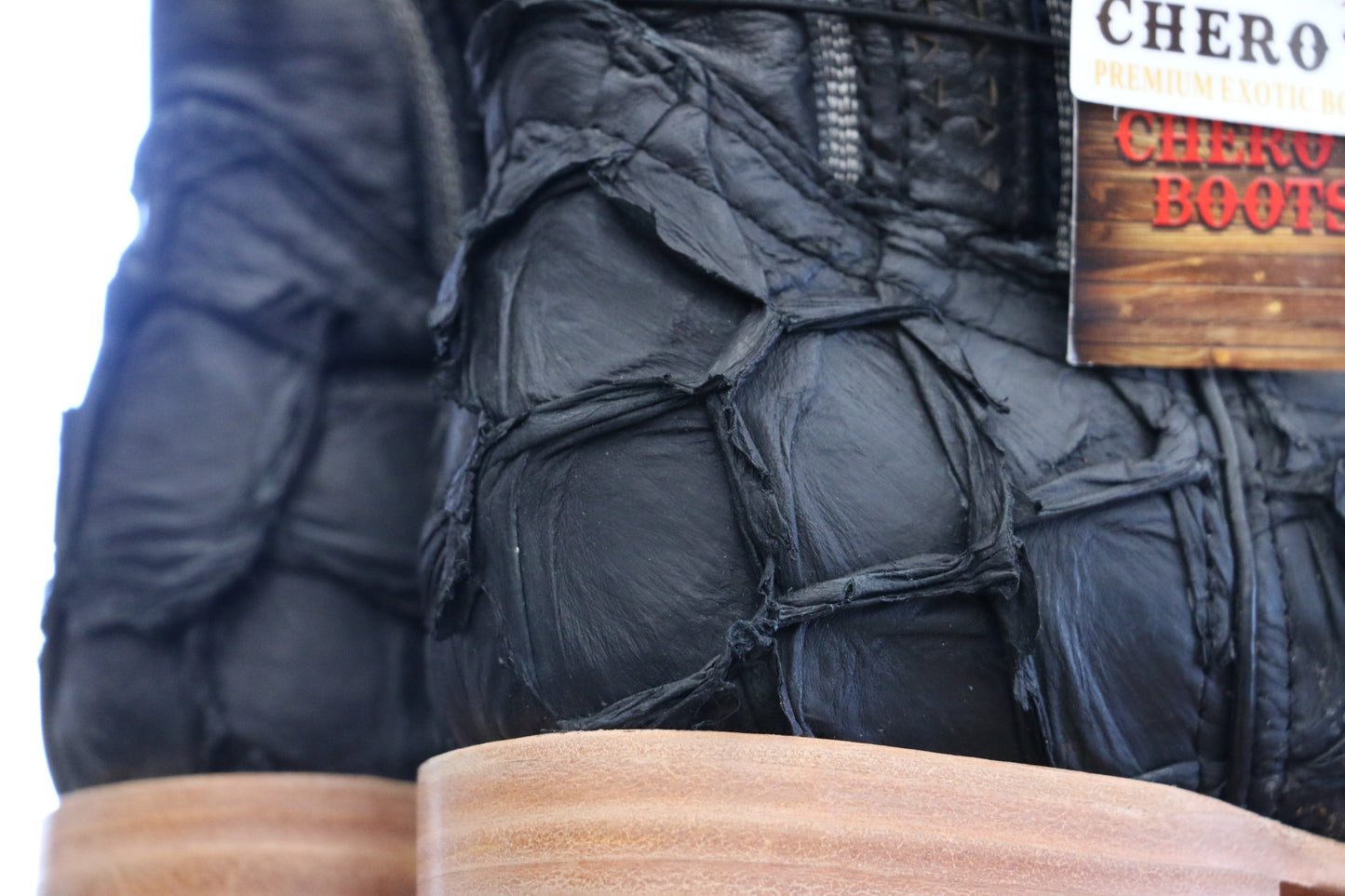 Chero's Premium Exotic Pirarucu Matte Black