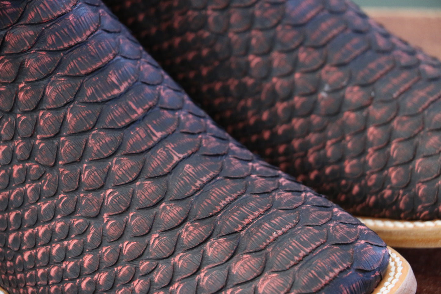 Chero's Premium Exotic Python Safari Red
