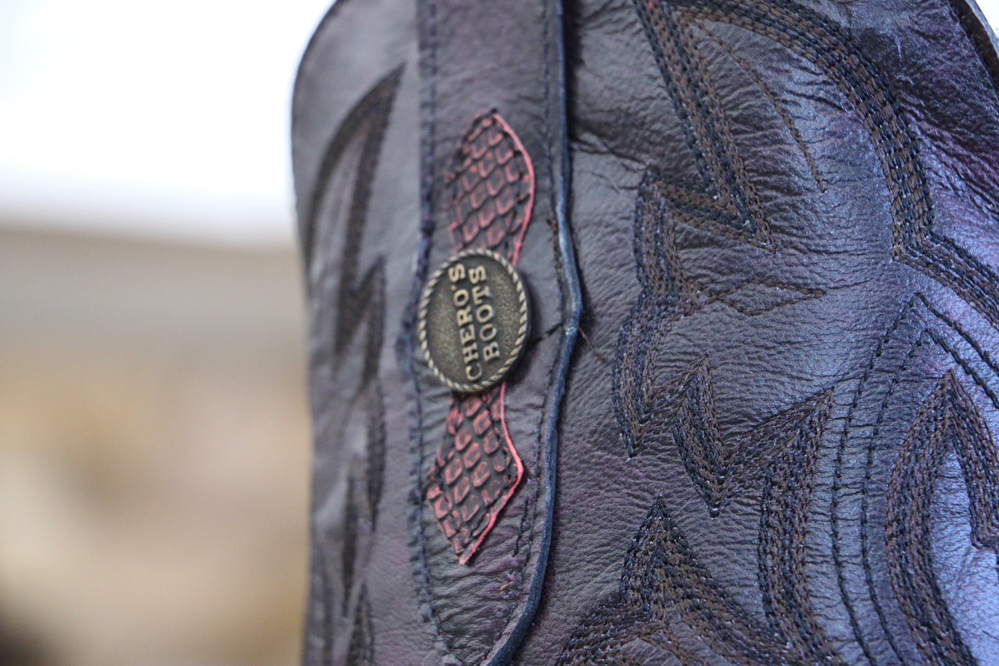 Chero's Premium Exotic Python Safari Red