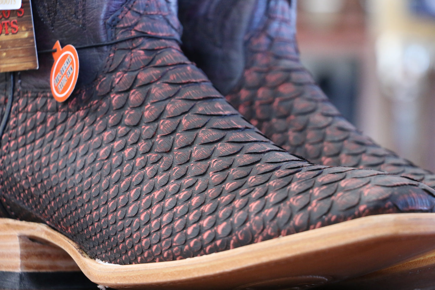 Chero's Premium Exotic Python Safari Red
