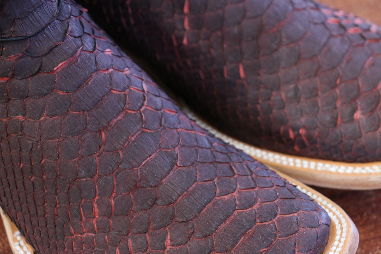 Chero's Premium Exotic Python Black Cherry