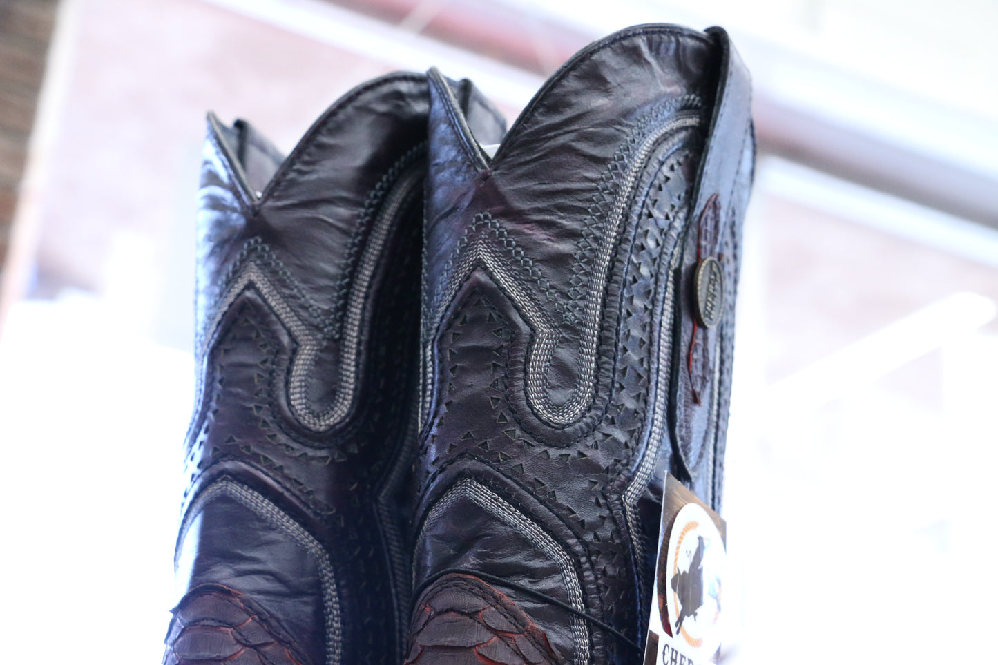 Chero's Premium Exotic Python Black Cherry