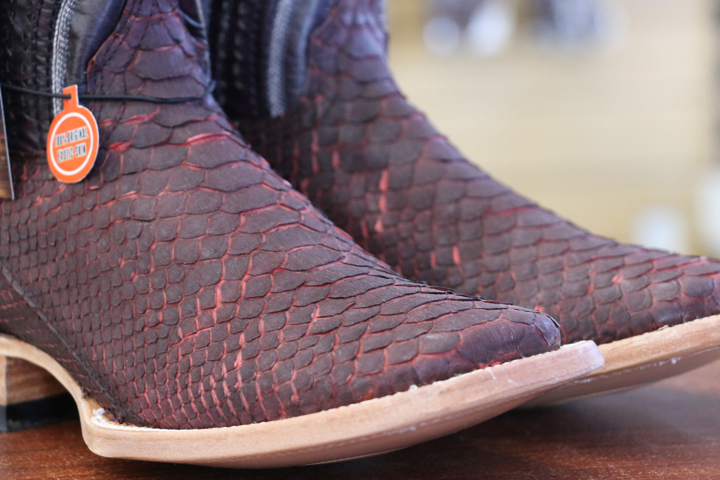 Chero's Premium Exotic Python Black Cherry