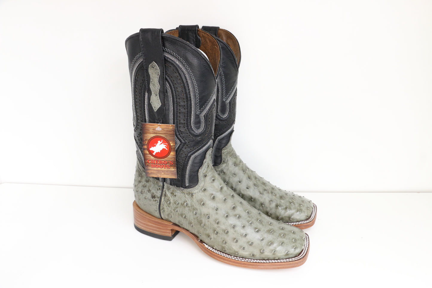 Chero's Premium Exotic Ostrich Mouse Gray