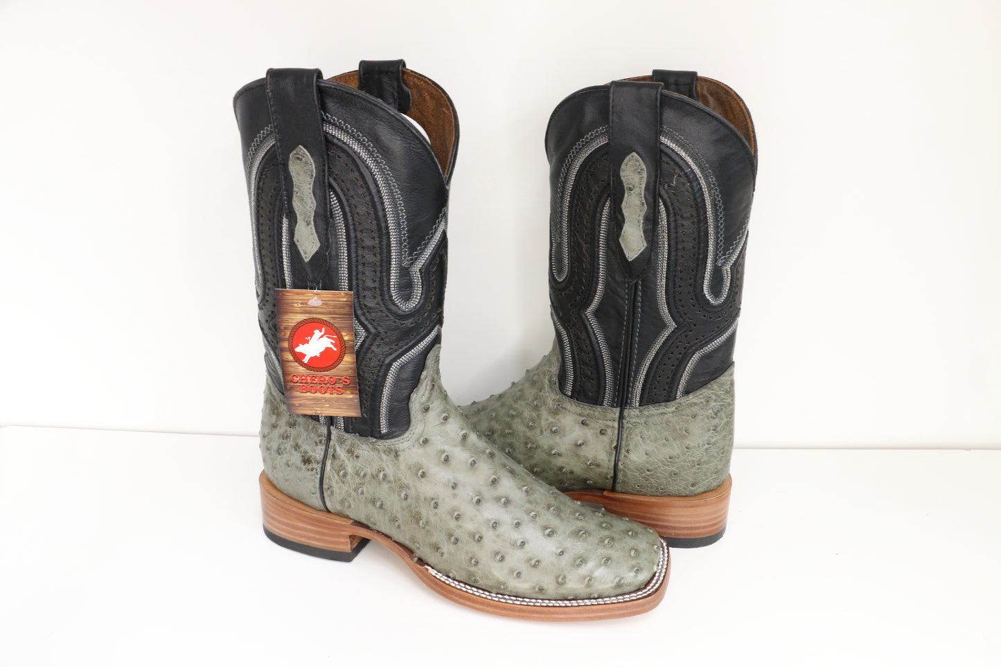 Chero's Premium Exotic Ostrich Mouse Gray