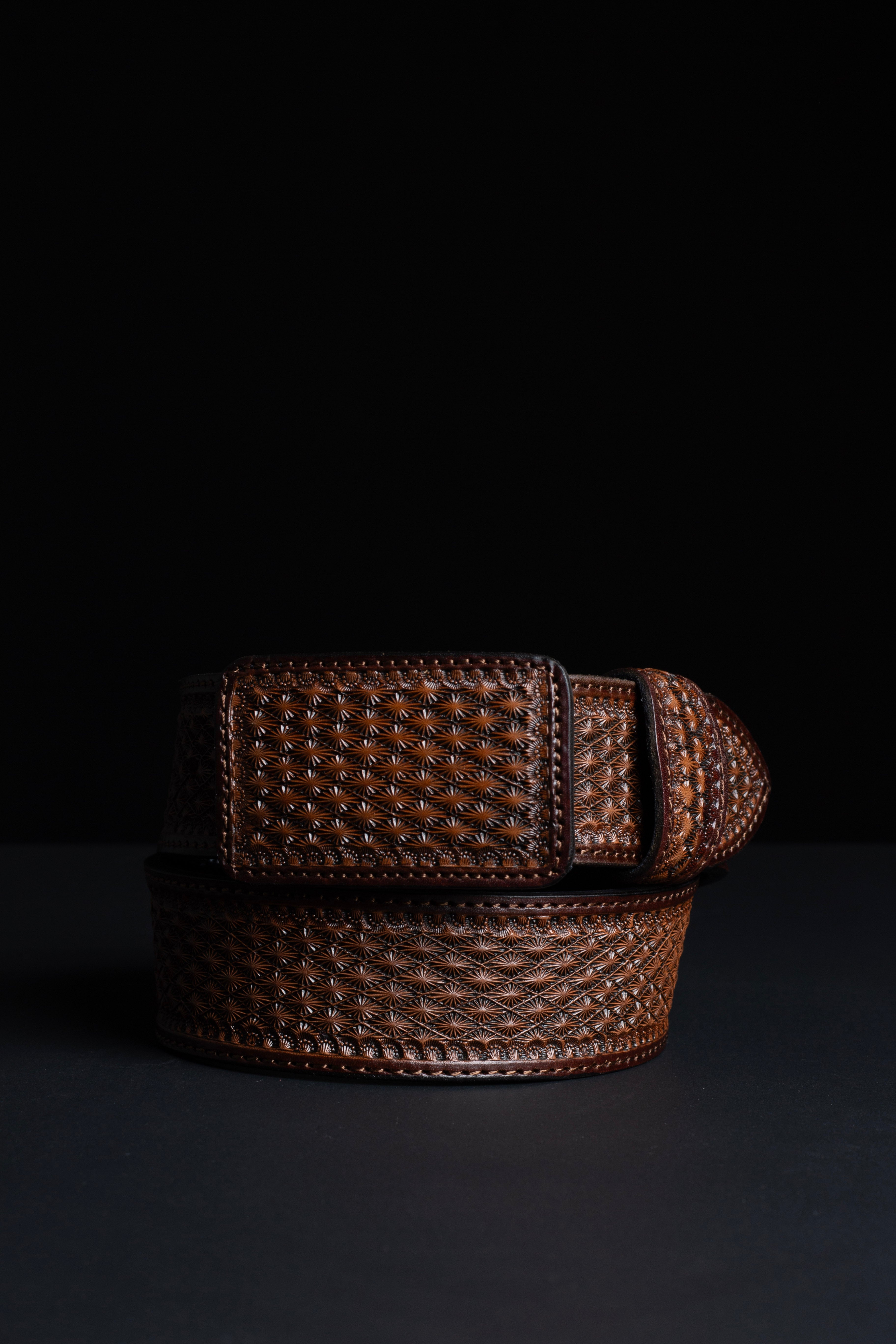 Hand-Tooled Belt - A2433
