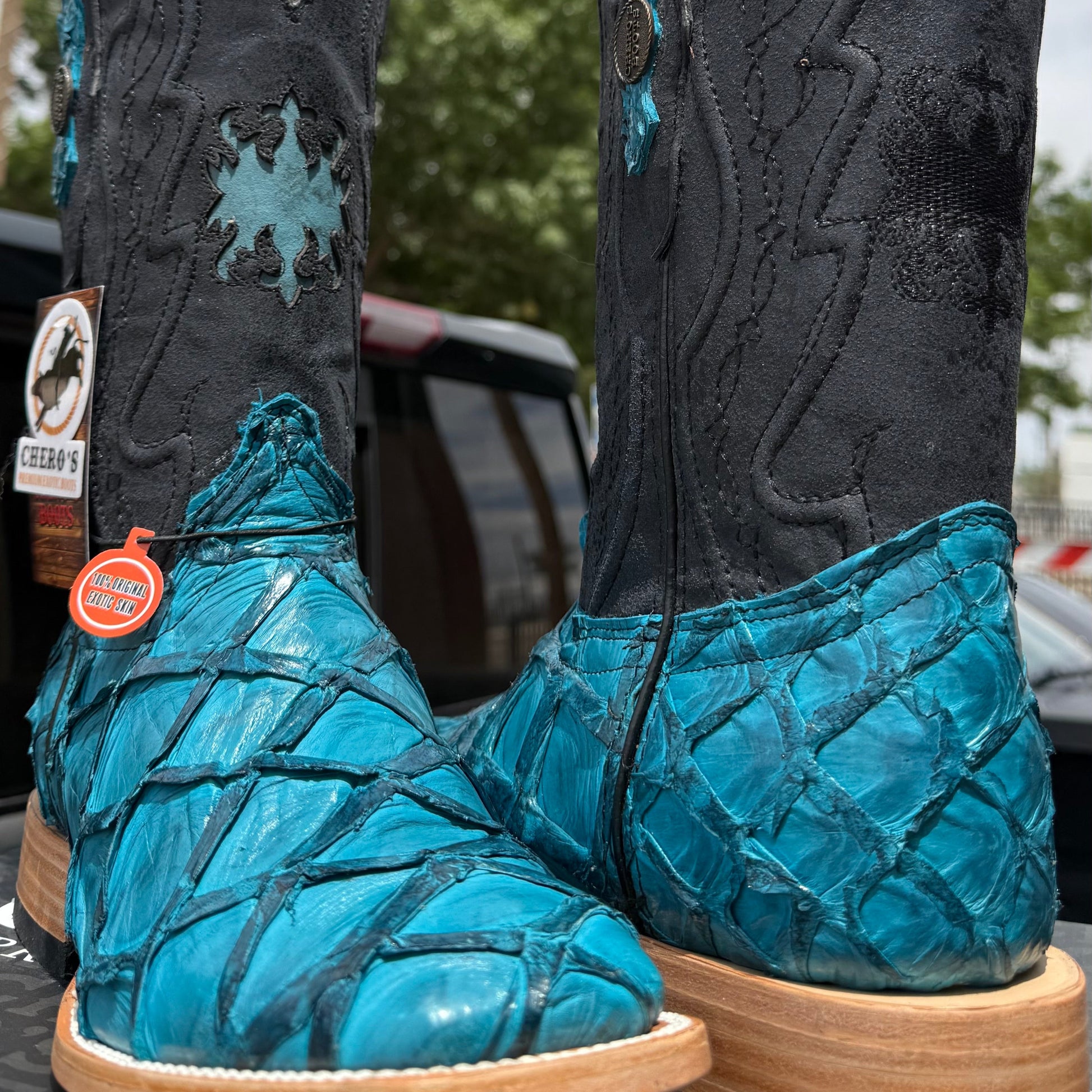 Chero's Premium Exotic Pirarucu Bahama Blue