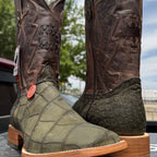 Chero's Premium Exotic Alligator Belly Olive