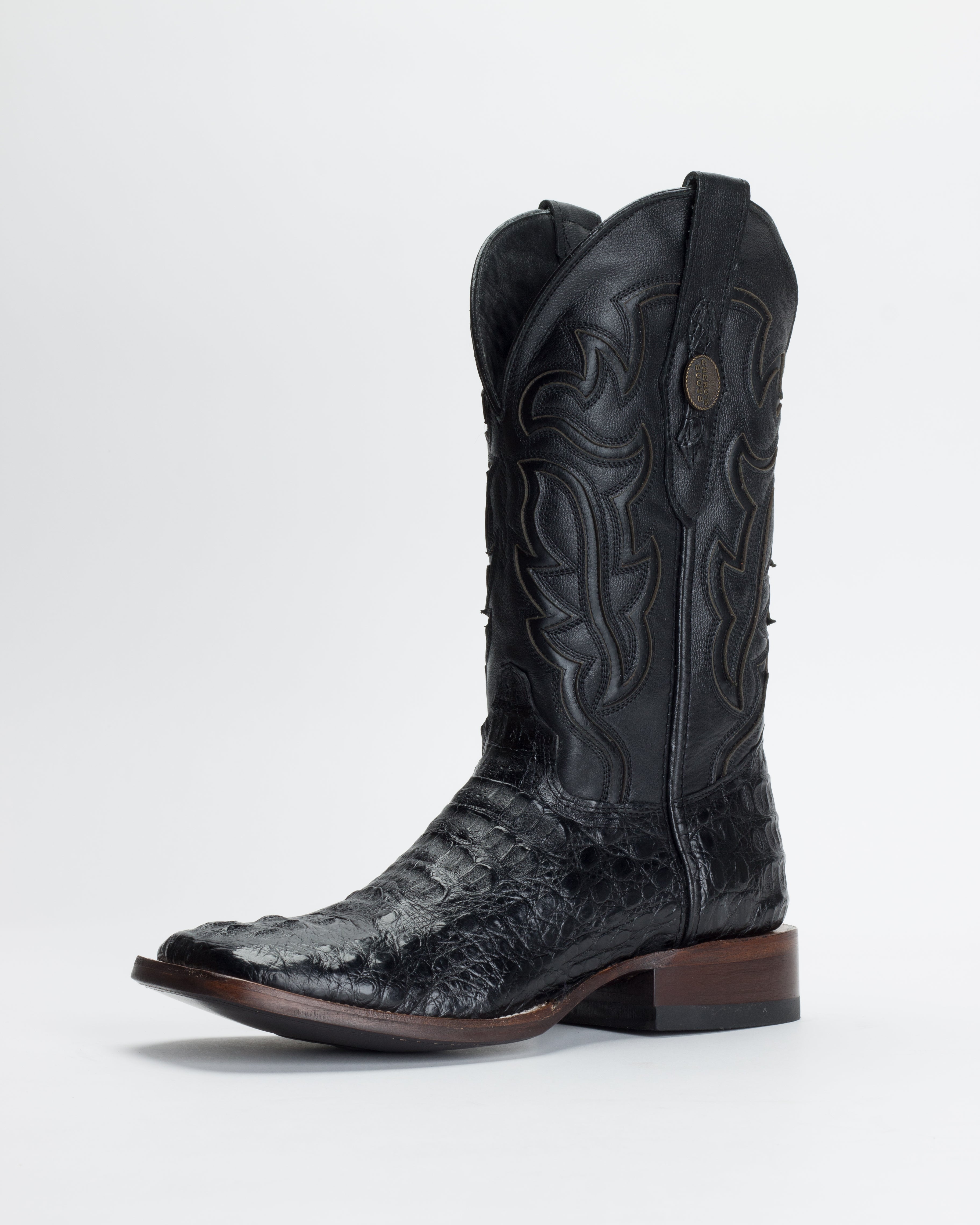 Chero's Premium Exotic Caiman Neck Noir