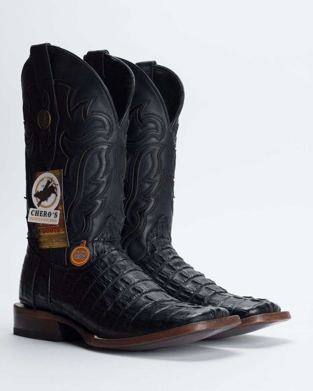 Chero's Premium Exotic Caiman Tail Noir