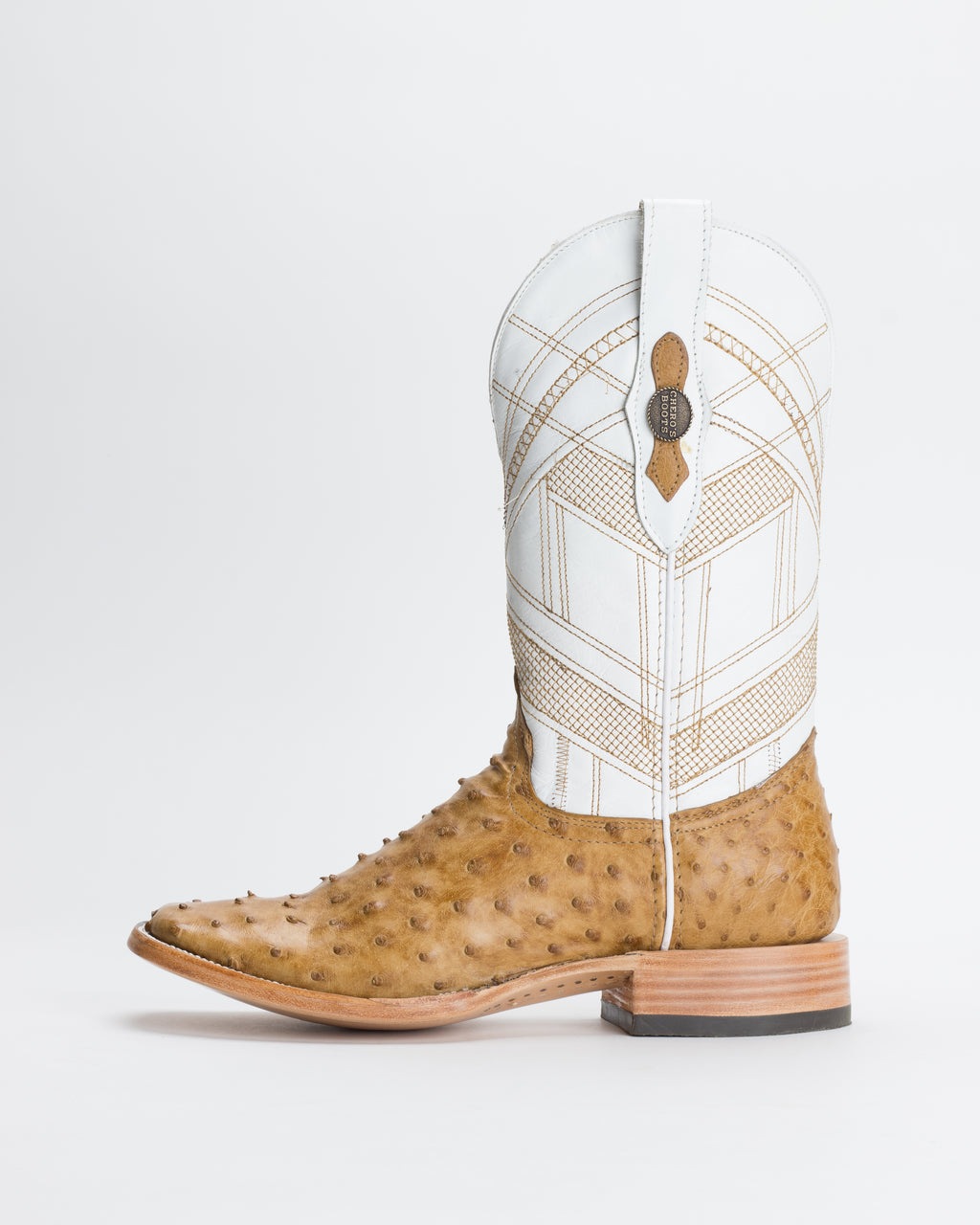 Chero's Premium Exotic Full-Quill Ostrich Saddle Gold