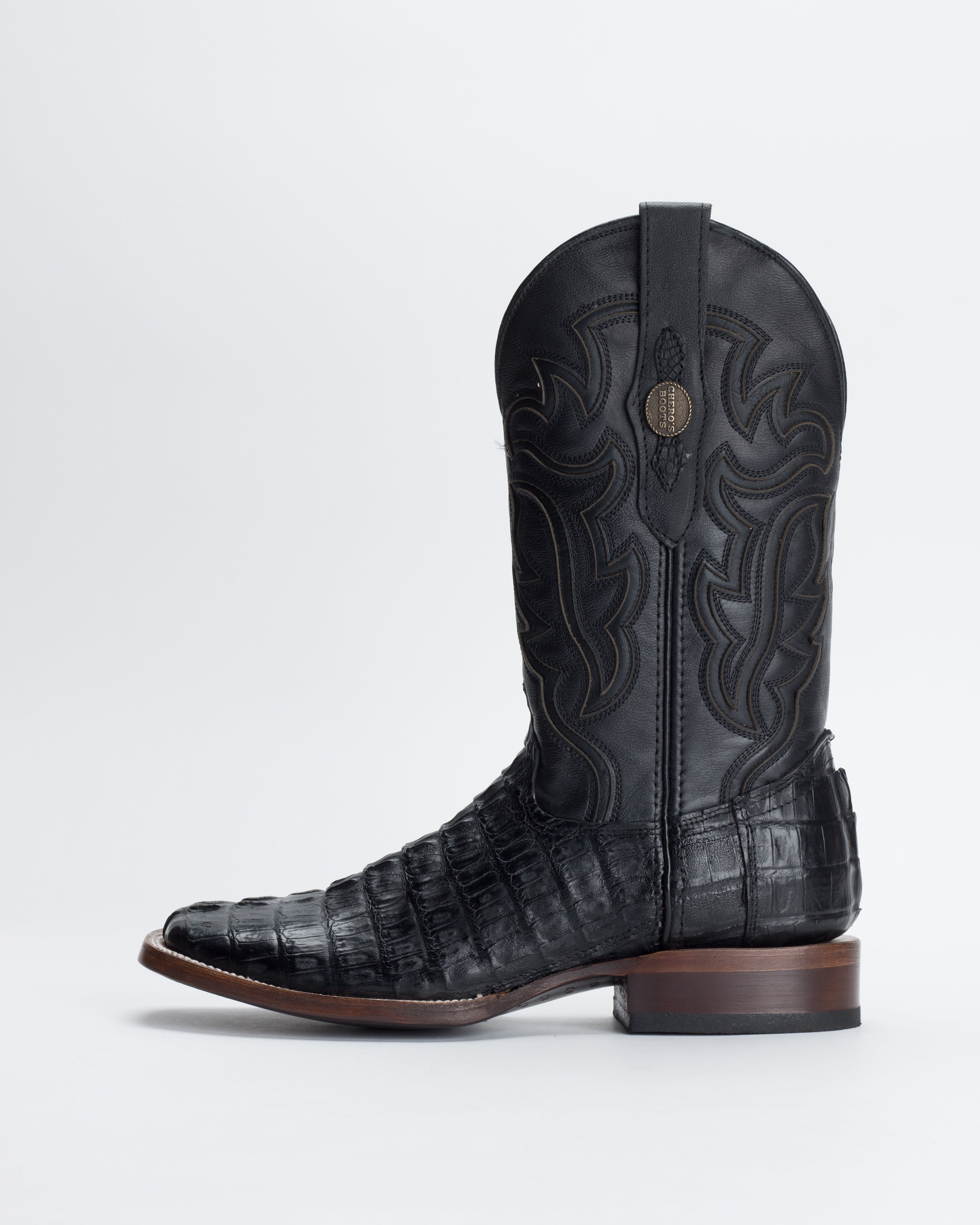 Chero's Premium Exotic Caiman Tail Noir