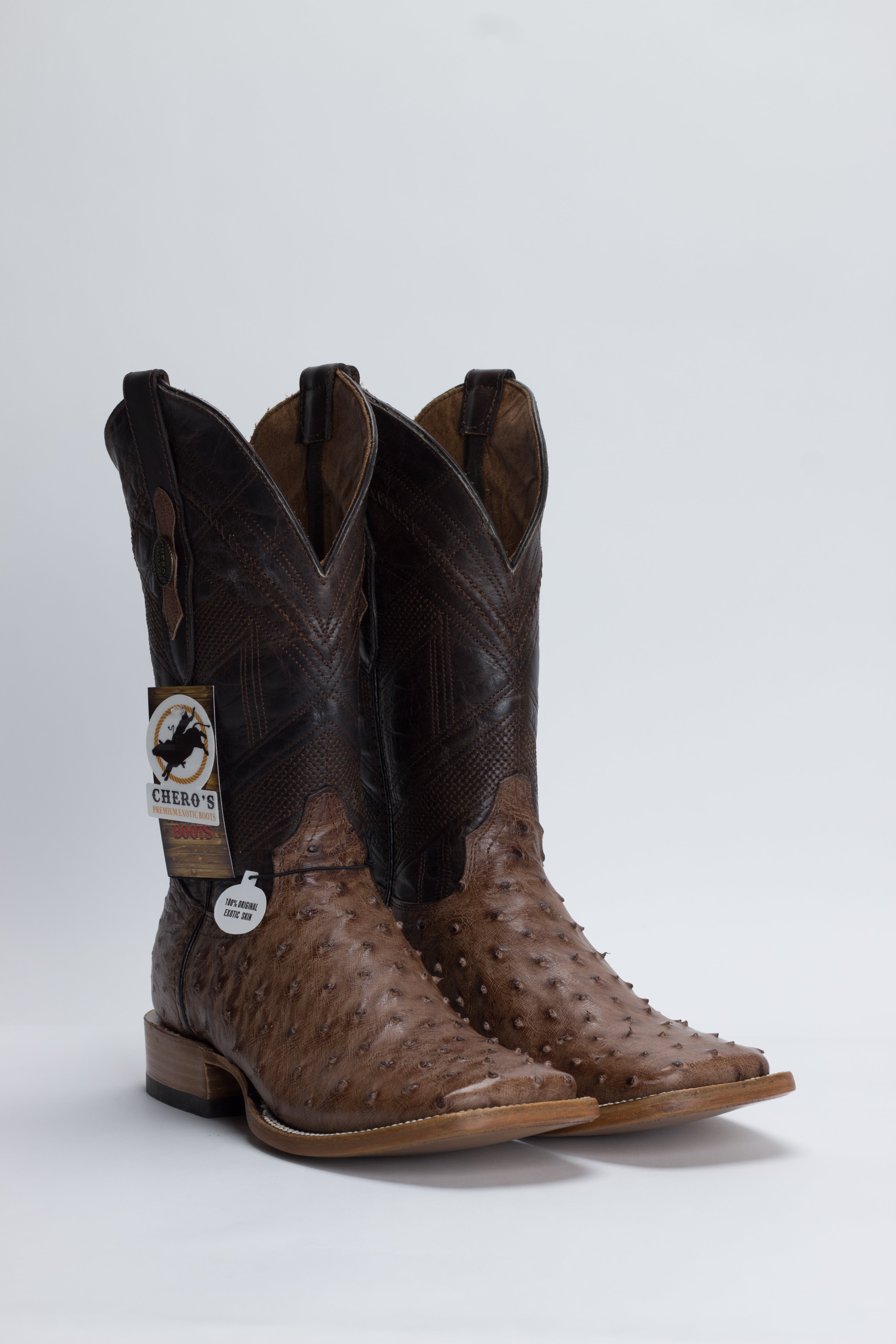 Chero's Premium Exotic Full-Quill Ostrich Kango Tobacco