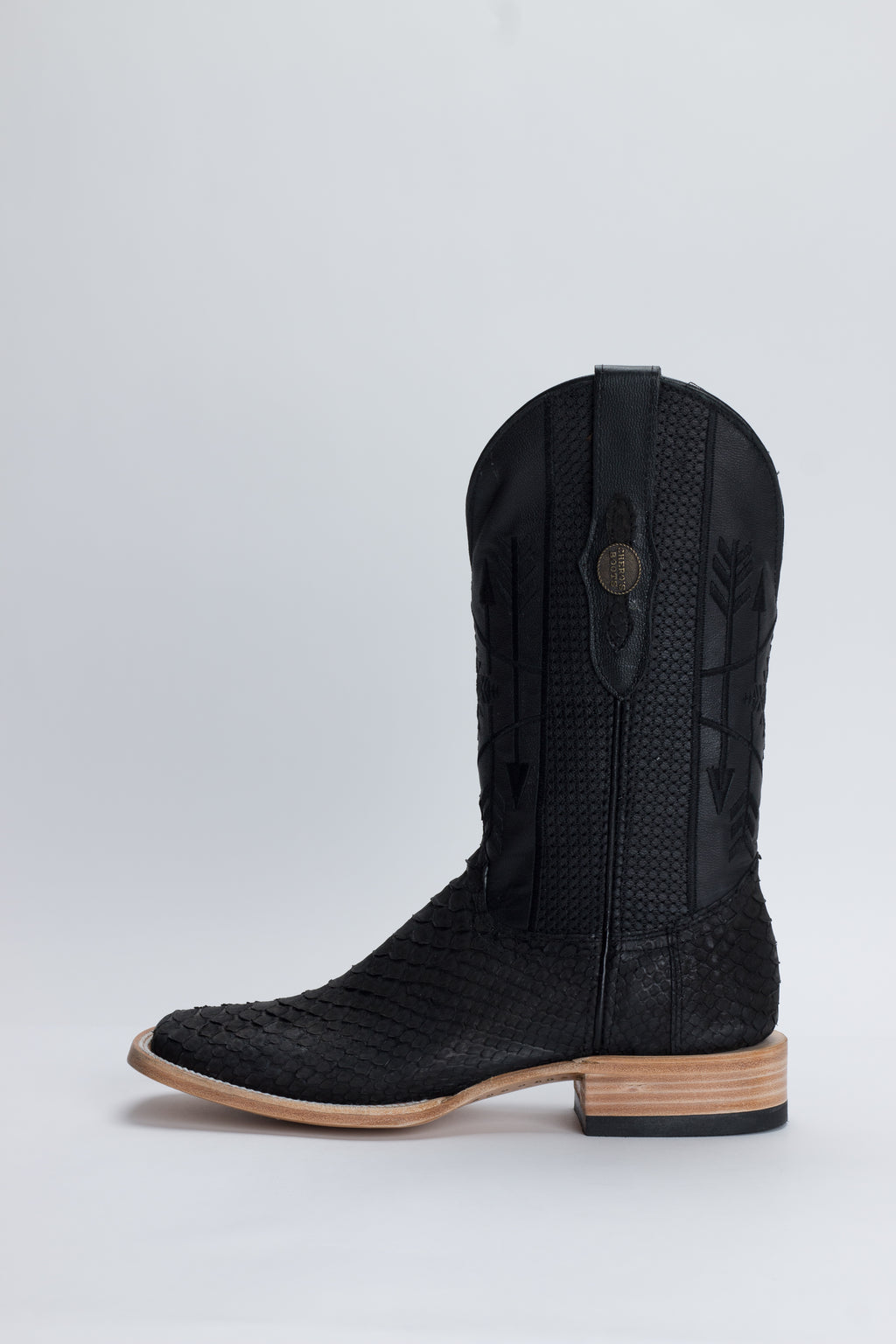 Chero's Premium Exotic Back-Cut Python Matte Black