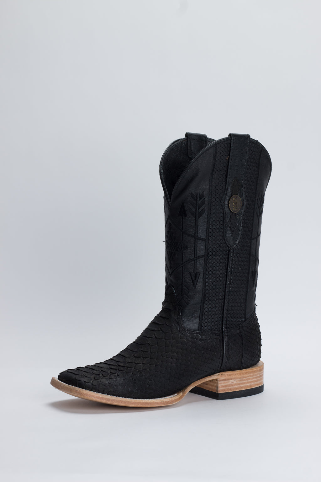 Chero's Premium Exotic Back-Cut Python Matte Black