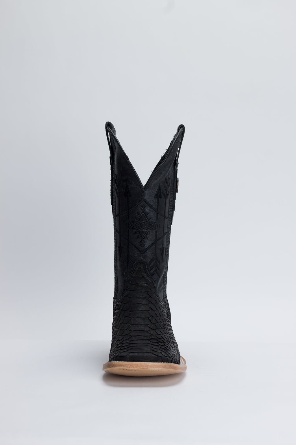 Chero's Premium Exotic Back-Cut Python Matte Black