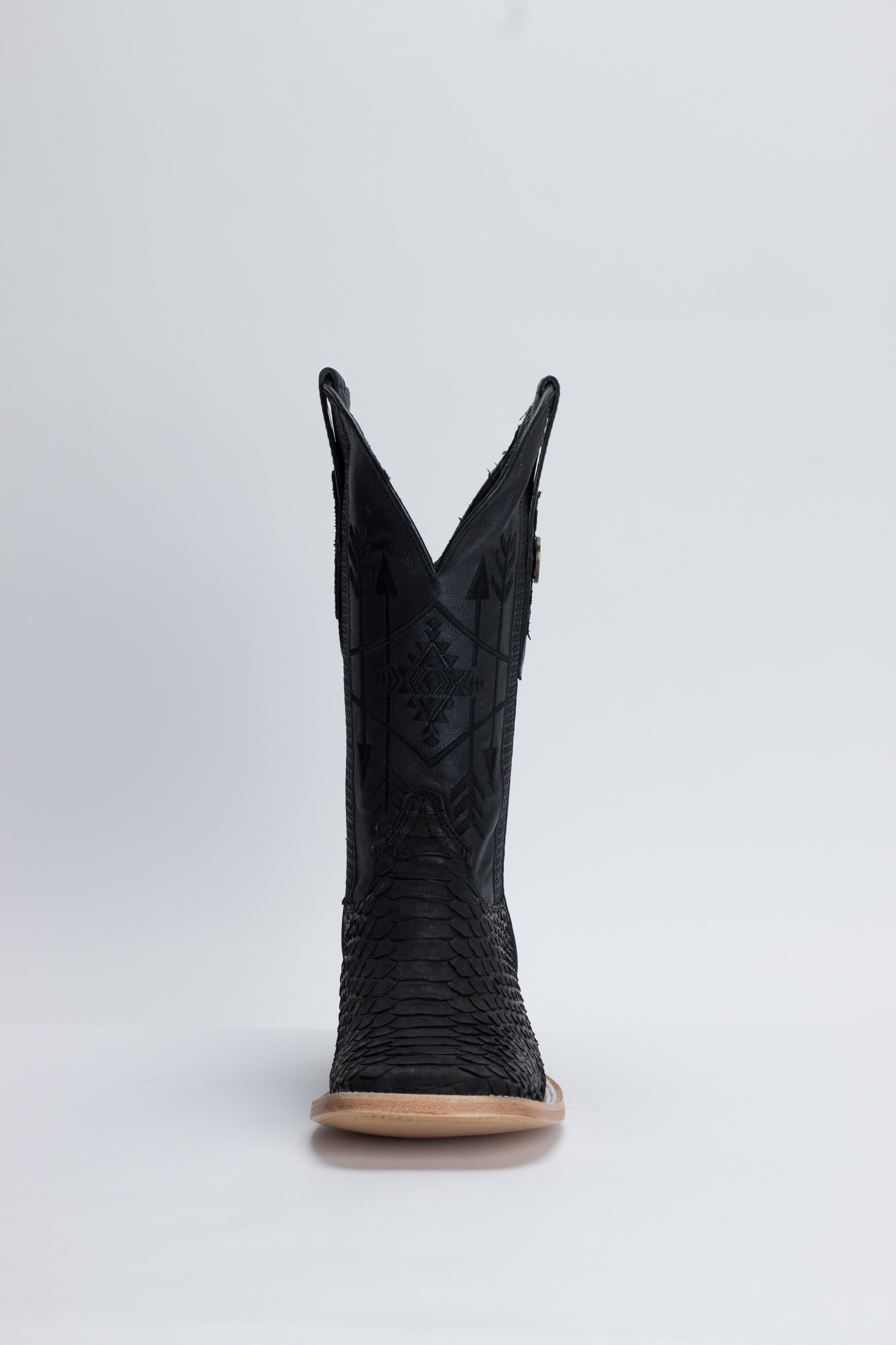 Chero's Premium Exotic Back-Cut Python Matte Black