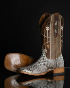 Chero's Premium Exotic Back-Cut Python Glazed Natural