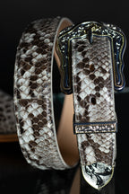 Chero's Premium Exotic Back-Cut Python Glazed Natural