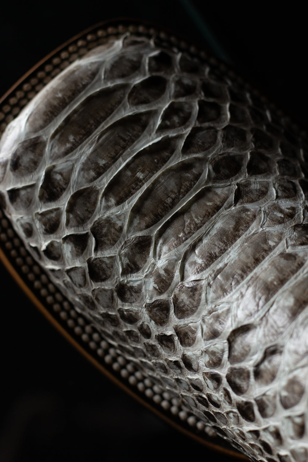 Chero's Premium Exotic Back-Cut Python Glazed Natural