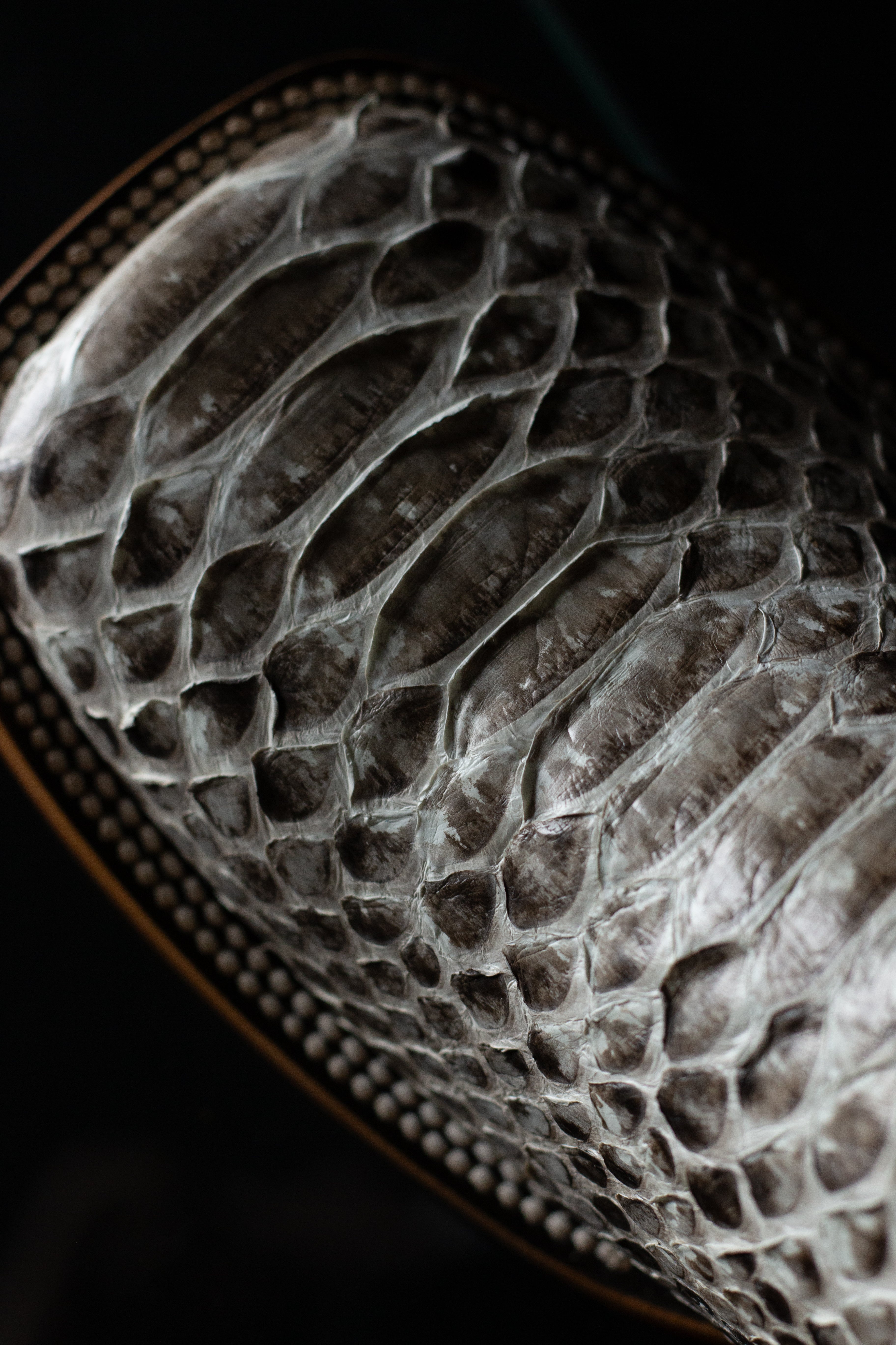 Chero's Premium Exotic Back-Cut Python Glazed Natural