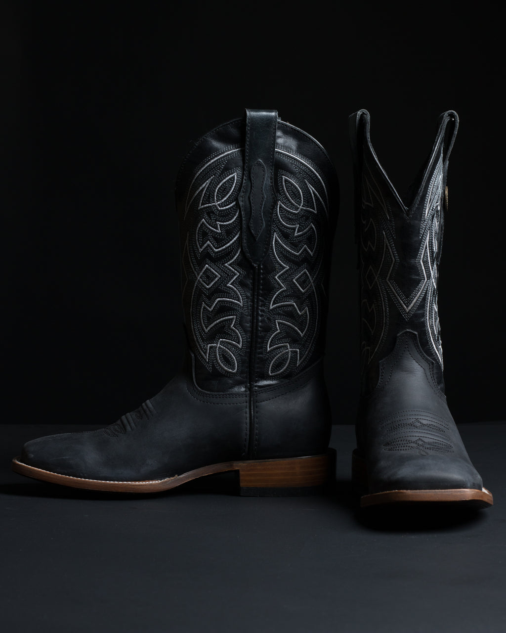 Chero's Black Nubuck Cowhide