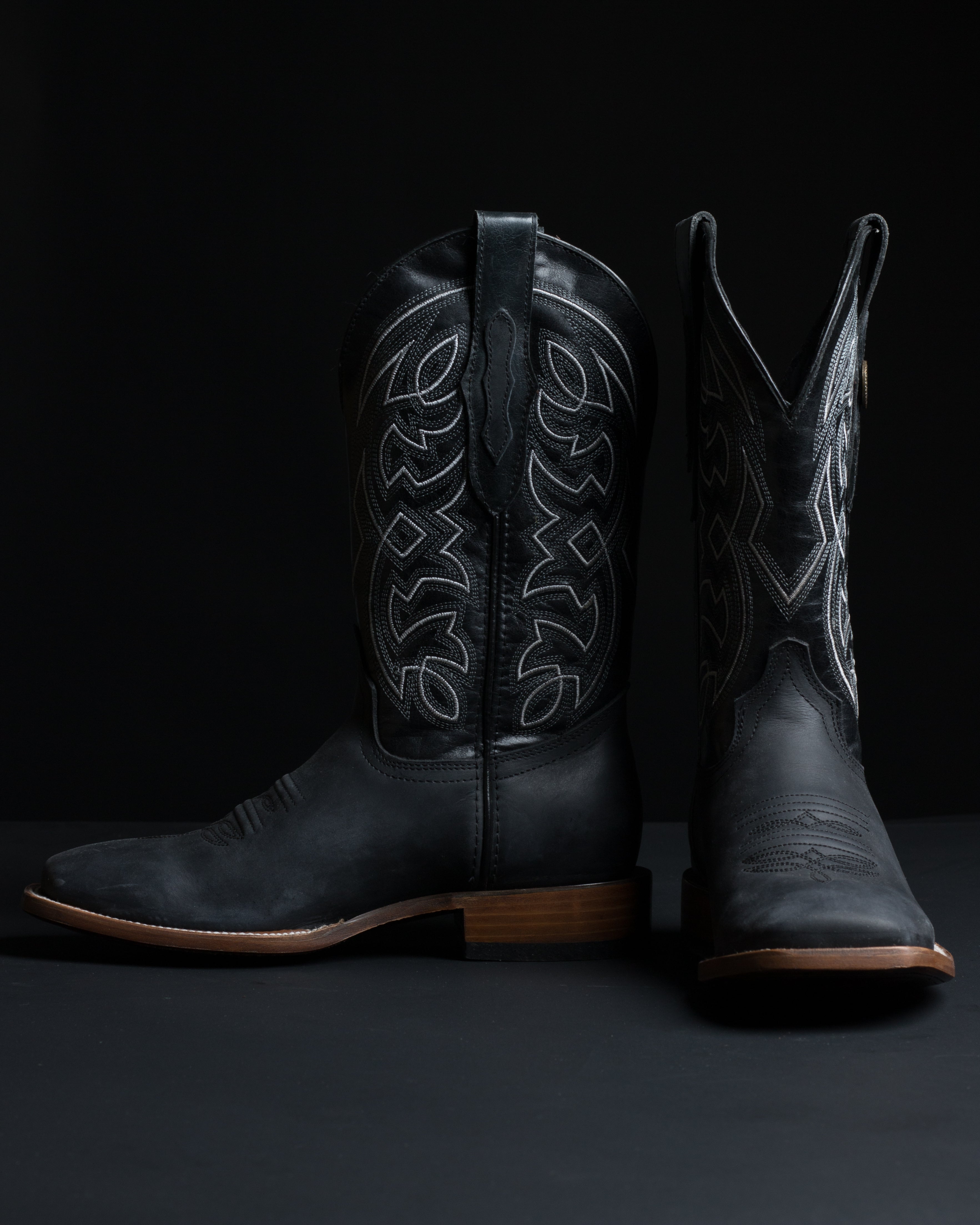 Chero's Black Nubuck Cowhide