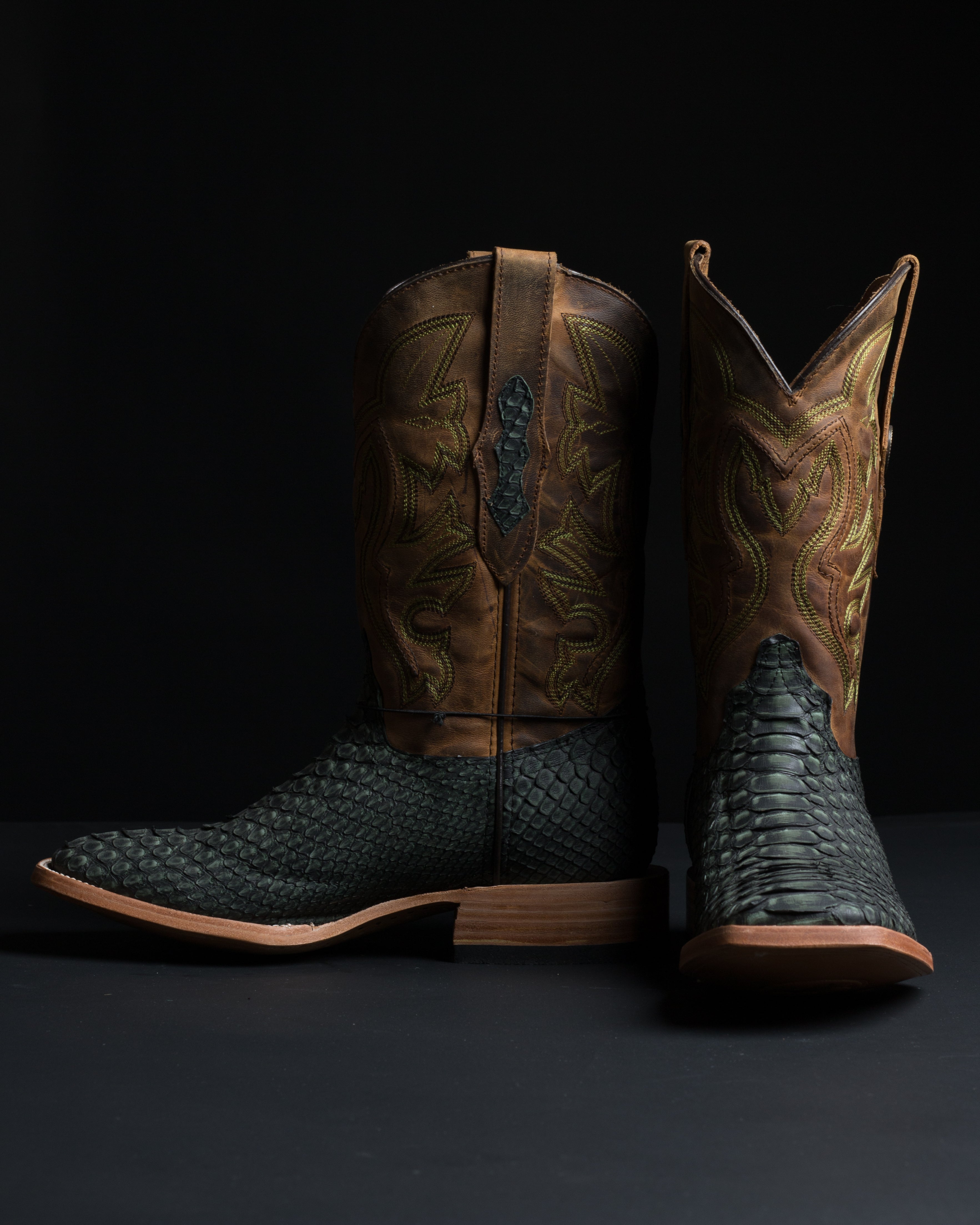 Chero's Premium Exotic Python Safari Green