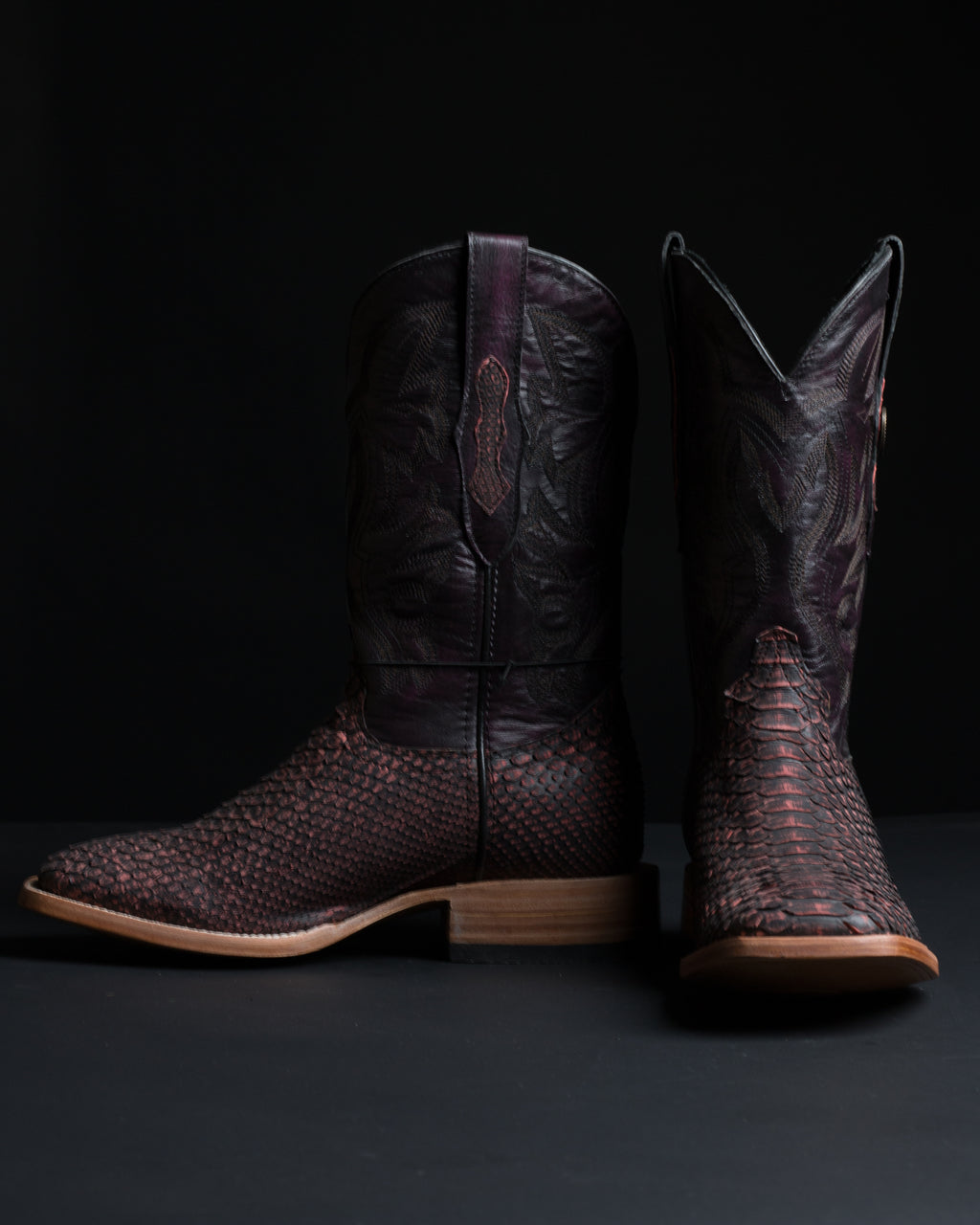 Chero's Premium Exotic Python Safari Red