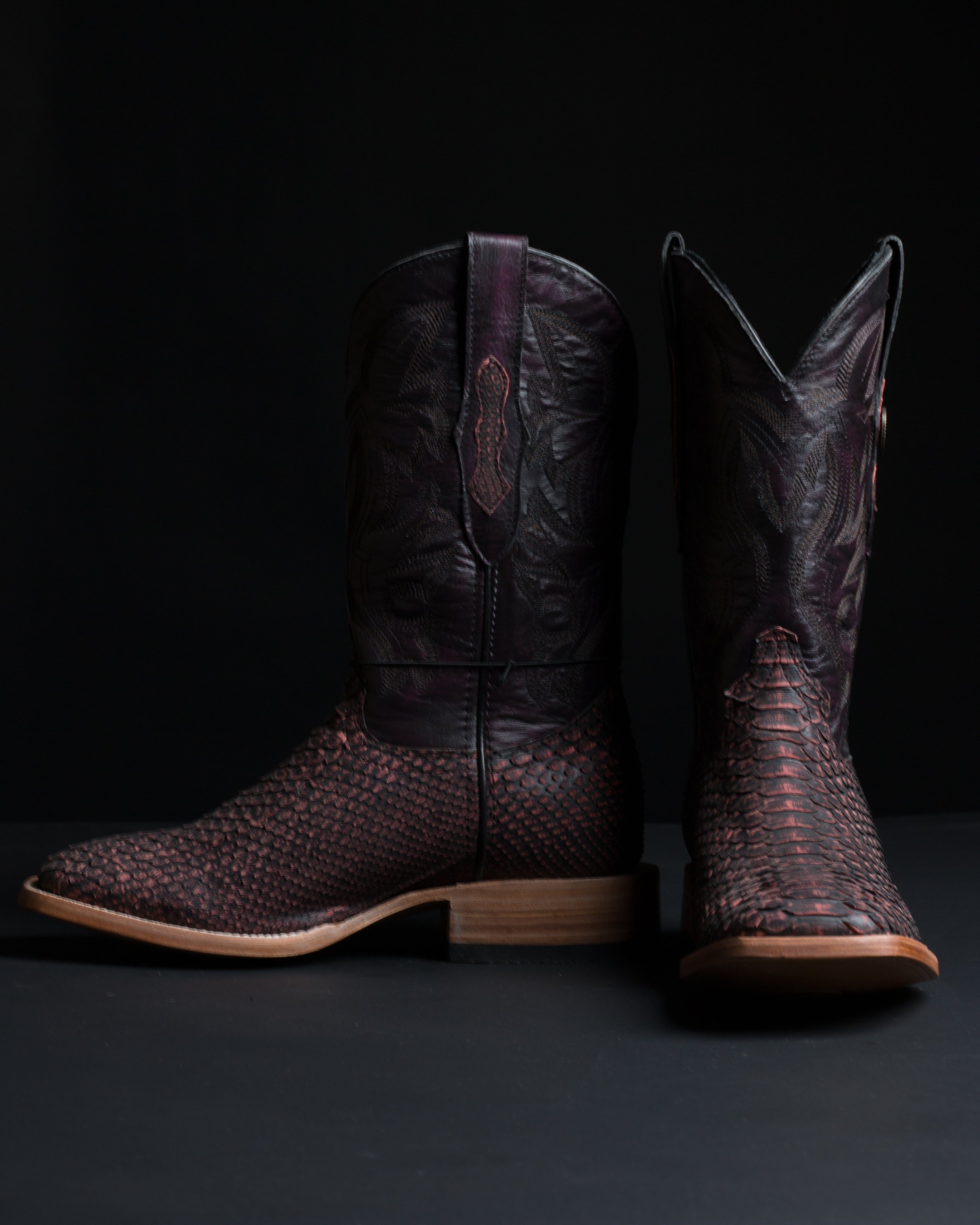 Chero's Premium Exotic Python Safari Red