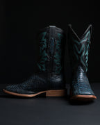 Chero's Premium Exotic Python Black Turquoise
