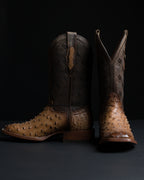 Chero's Premium Exotic Full-Quill Ostrich Scorched Brandy