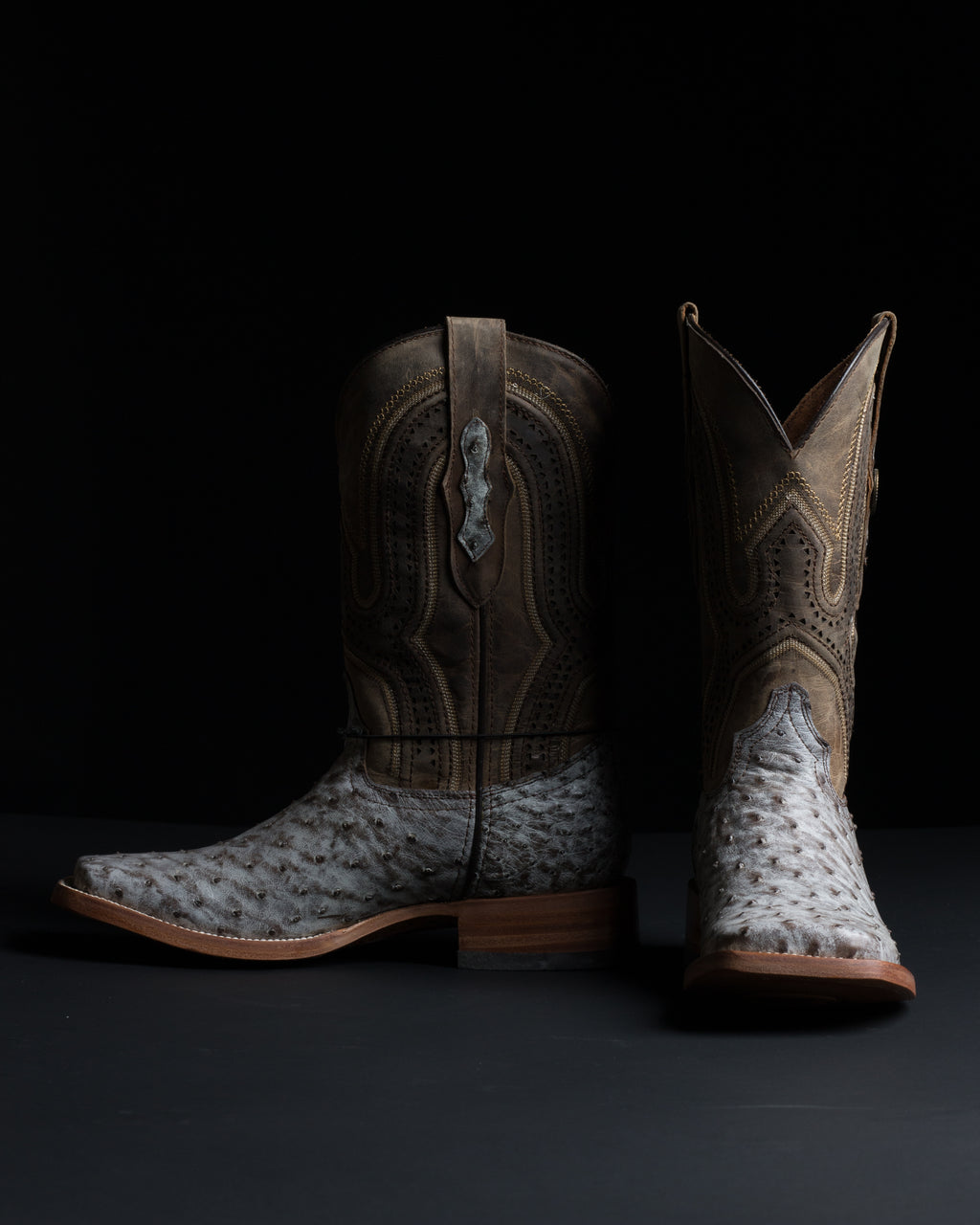 Chero's Premium Exotic Full-Quill Ostrich Nicotine Bone (Natural Sole)