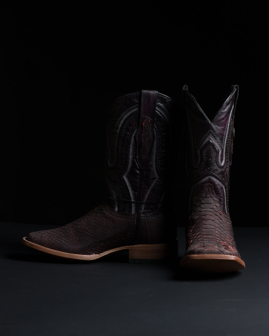Chero's Premium Exotic Python Black Cherry