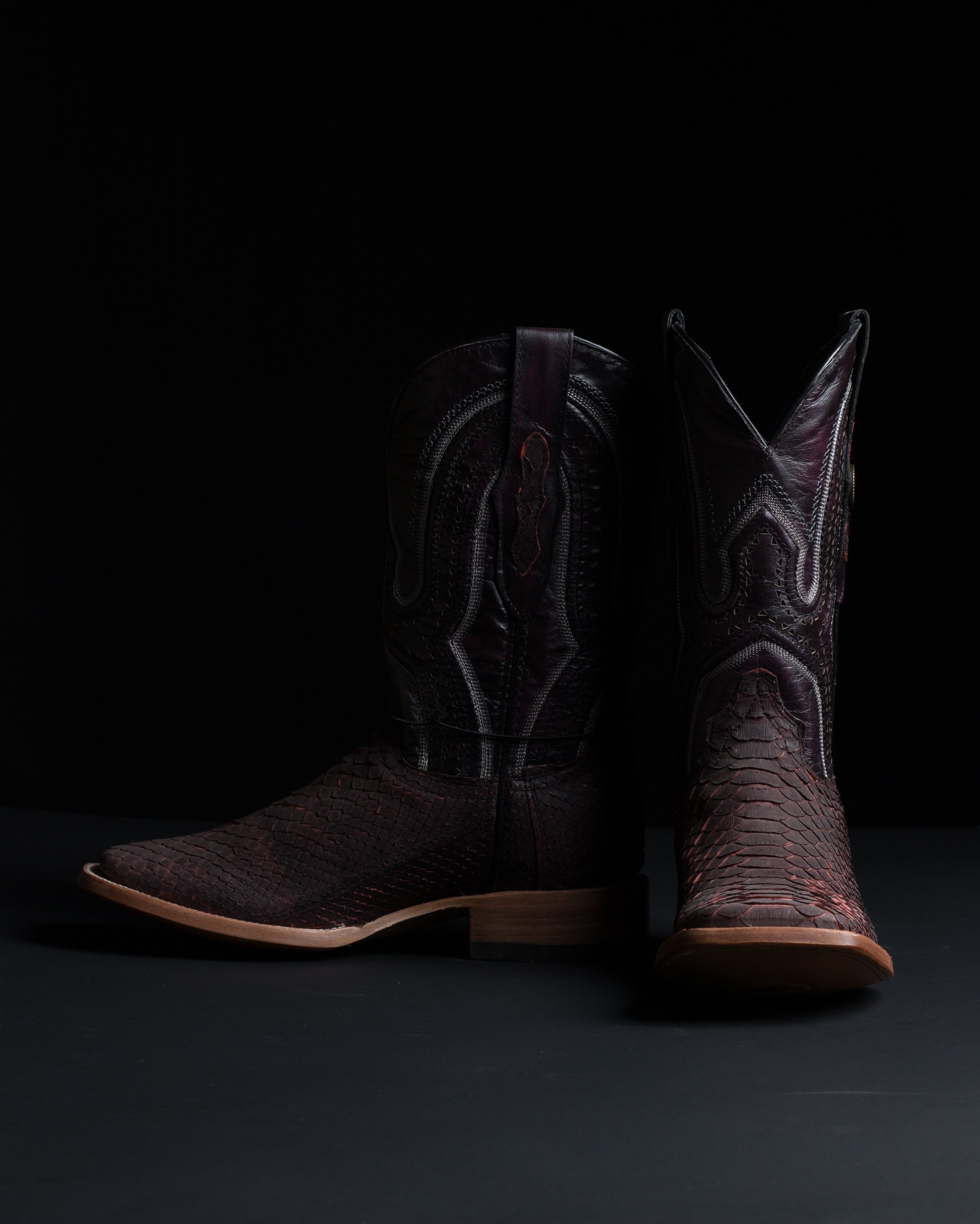Chero's Premium Exotic Python Black Cherry