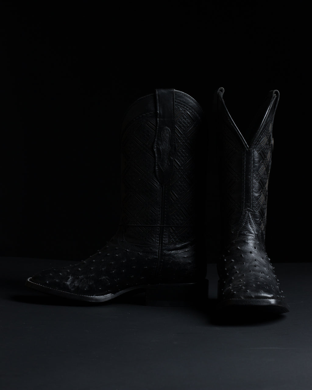 Chero's Premium Exotic Full-Quill Ostrich Triple Black