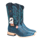 Chero's Premium Exotic Python Black Turquoise