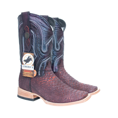 Chero's Premium Exotic Python Black Cherry