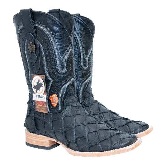 Chero's Premium Exotic Pirarucu Matte Black
