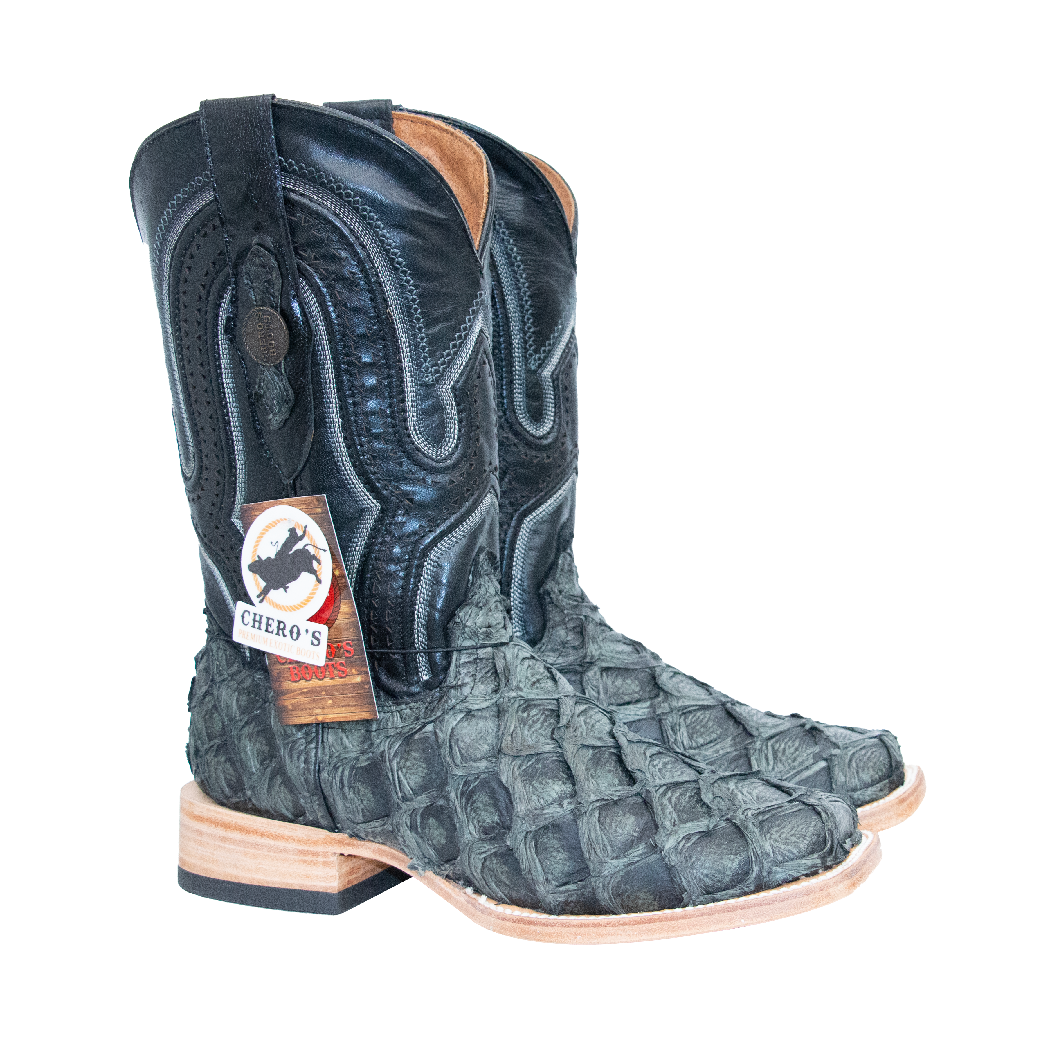 Chero's Premium Exotic Pirarucu Rustic Gray