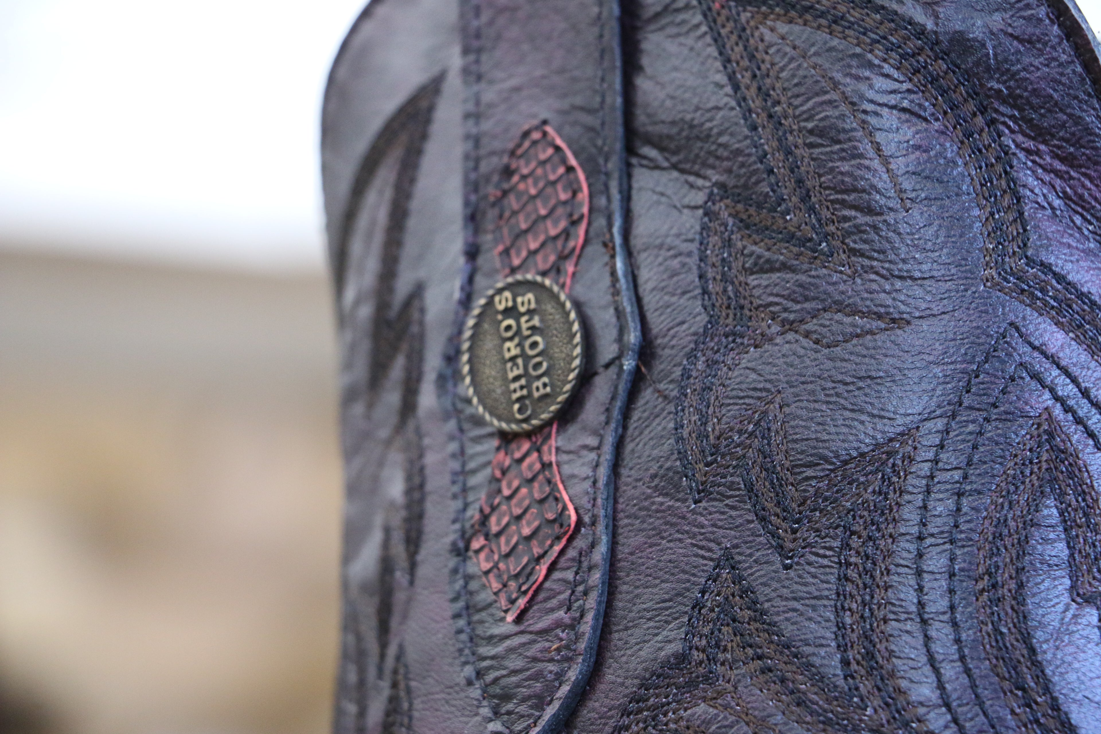 Chero's Premium Exotic Python Safari Red